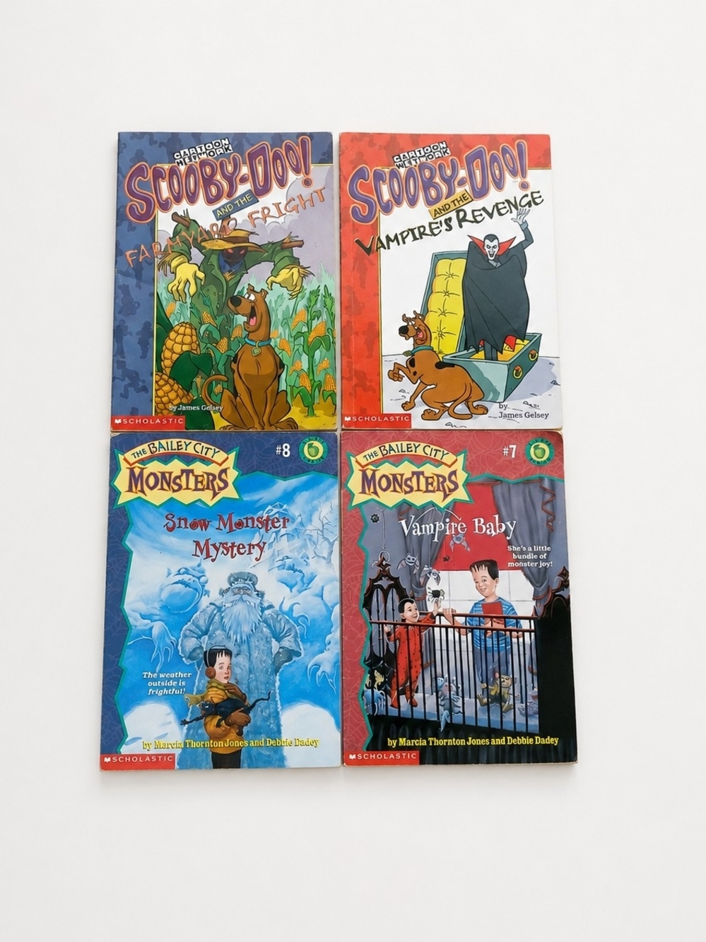 Scooby-Doo & Bailey City Monsters Chapter Book Lot of 4 Scholastic Paperback